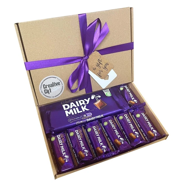CADBURYS DAIRY MILK Chocolate Bar Gift Box Hamper Birthday Fathers Day
