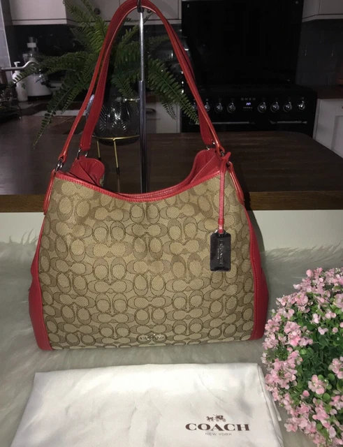 Coach edie 31 signature shoulder 2025 bag