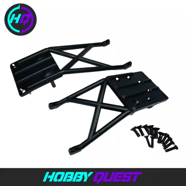 Fits Traxxas Slash Black front and rear skid plates 5837
