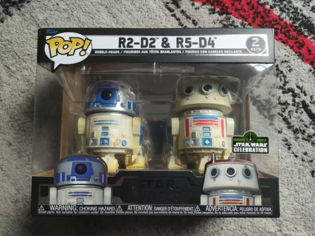 Funko R2D2 R5D4 2pack 2023 Star Wars Convention