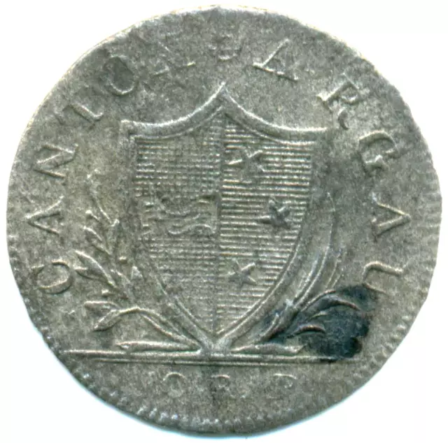 Schweiz, Kanton Aargau, 1 Batzen 1807