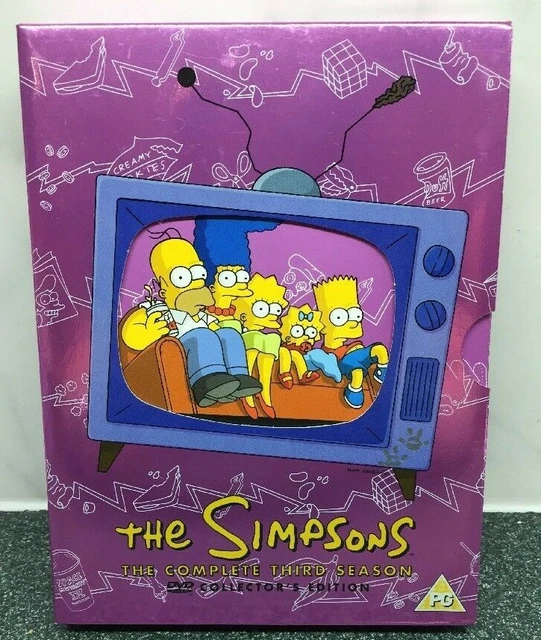 THE SIMPSONS COMPLETE Season 3 DVD Purple Boxset 2003 £15.00 - PicClick UK