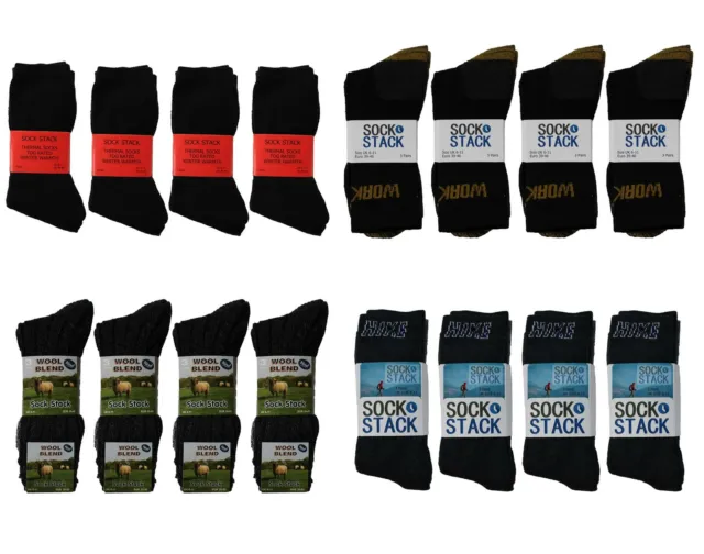 12 Pairs Of Mens Boot Thermal Hike Socks Anti Blister Padded Sole Work Sock 6-11