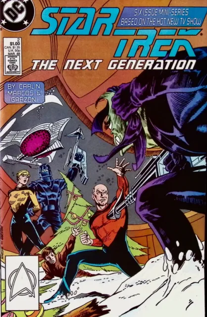 STAR TREK THE NEXT GENERATION Comic 2 — Limited Series Christmas Story 1988 DC