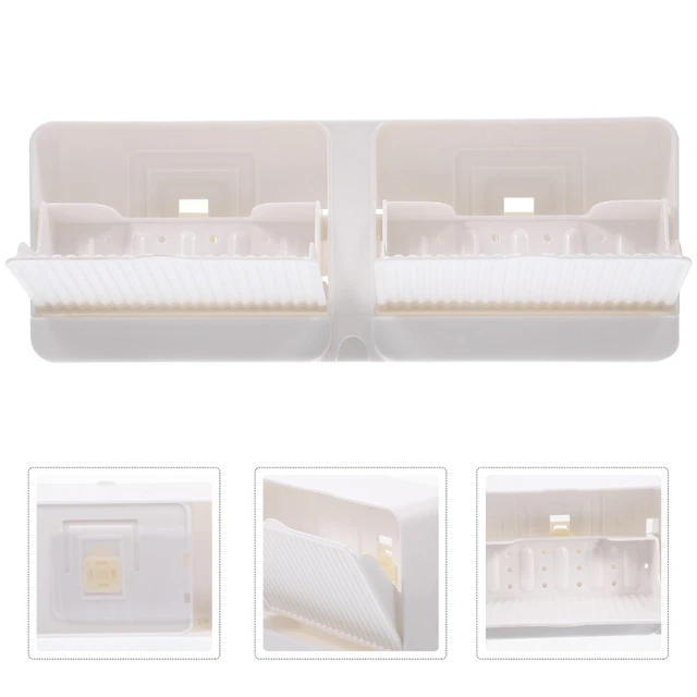 IPEA Portasapone Adesivo da Parete in Metallo - Non Necessita Foratura - Design Moderno - Porta Sapone da Muro