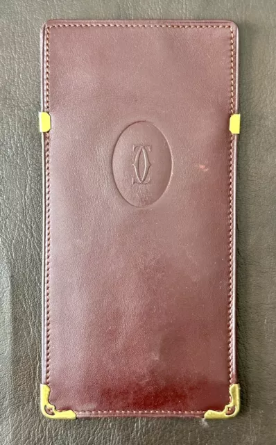 Vintage Cartier Burgundy Soft Leather - Eye Glasses Case Vintage Cartier Burgundy Soft Leather - Eye Glasses Case