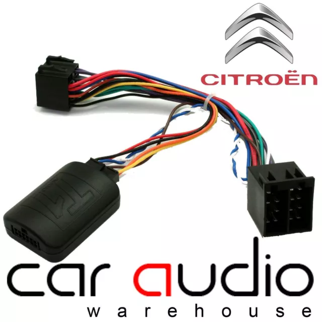 T1 Audio T1-CT2 Citroen Xsara Car Steering Wheel Control Adaptor Plug FREE PATCH