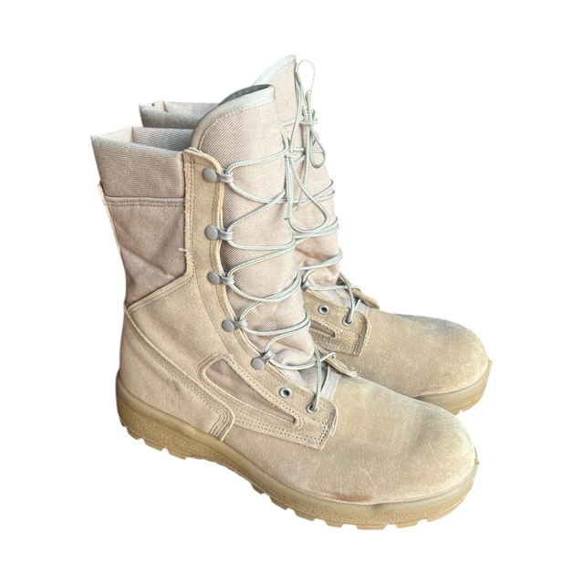 Genuine US Army Belleville HW-FR Desert Combat Boots NWOB Mens 11W 2013 Vibram Belleville Desert Steel Toe Combat Military Boots Mens 14  main image 3
