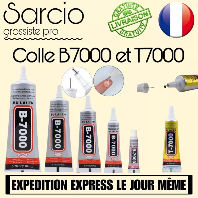 Colle Glue T7000/B7000 15ml 25ml 50ml 110ml Noir Joint Réparation Téléphone