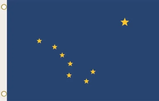 Flagge Fahne Alaska 90 x 150 cm zum Hissen