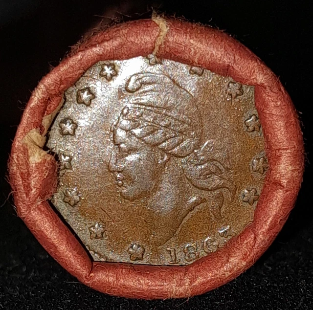 Wheat Penny Roll With High Grade Civil War Coin & BU Wheat Tails Ends
