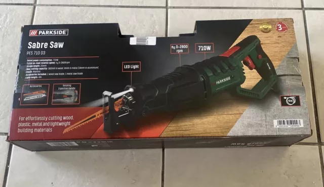 PARKSIDE 710W SABRE Saw Corded Electric Reciprocating Saw PFS 710 D3 49.99 PicClick UK
