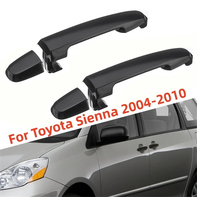 2x Black Rear Left Right Sliding Door Handle 6921308020 For Toyota Sienna 04-10