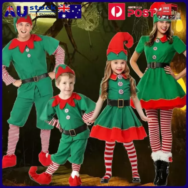 Elf Hat/Shoes/Stockings New Year Children Clothing Funny Green Xmas Fancy Dress