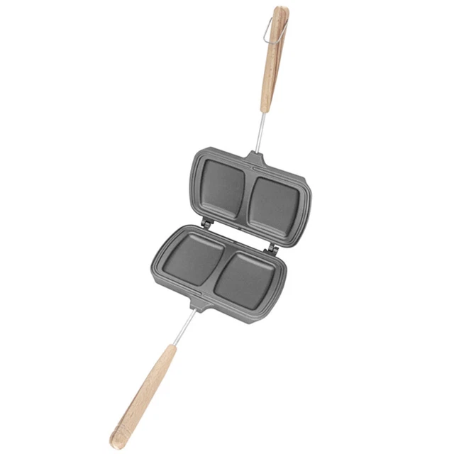 Frühstücks-Sandwichhersteller Nicht-Stick-Sandwich-Bratpfanne doppelseitige Brat