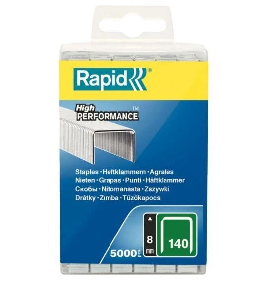 Lotto 5000 Graffette 140 Acciaio Galva Robusto Misura 10 MM Rapid Graffette