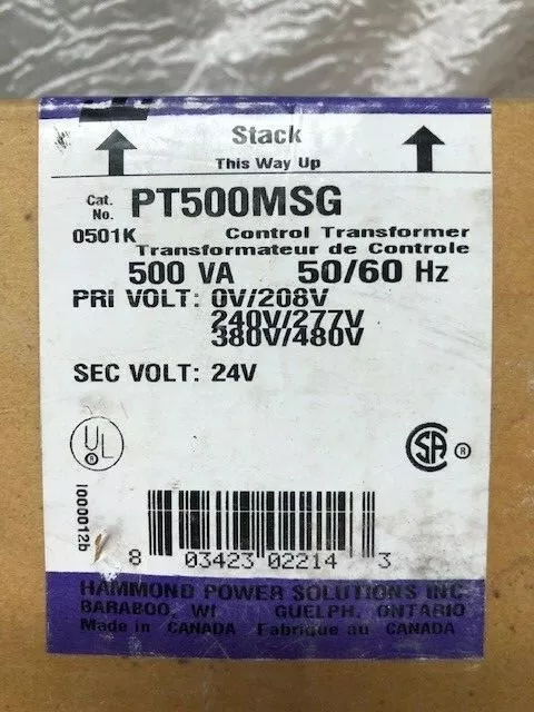 PT500MSG Industrial Control Transformer*