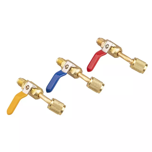 Home Improvement Straight Ball Valves 1/4 Inch Charging Hose For Conditioner