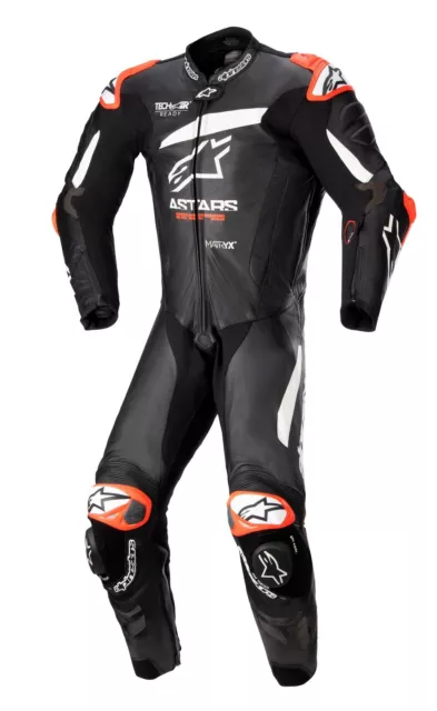 Kombi Alpinestars GP Plus V4 1PC black white Gr. 52 Lederkombi Einteiler schwarz