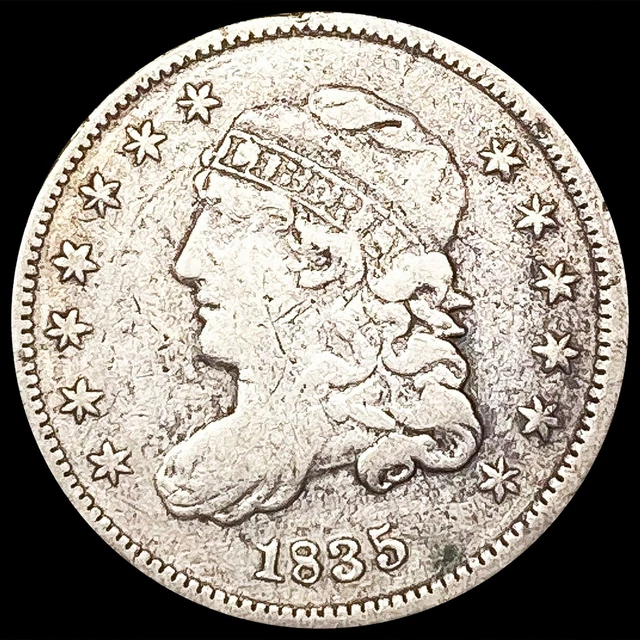 1835 Capped Bust Half Dime Coin NICELY CIRCULATED