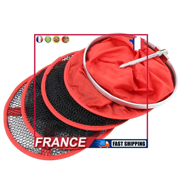 Aluminum Fishing Net Cage Foldable Floating Wire Fish Basket (25cmx1.5m) fr