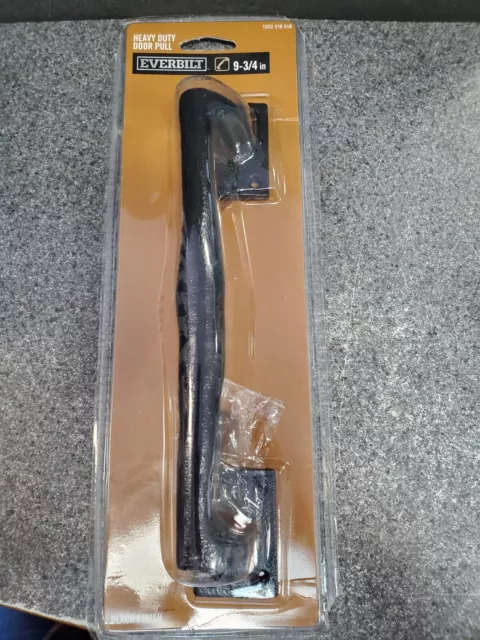 Everbilt Heavy Duty Door Pull 9-3/4" Black Iron Steel 1002316518 NEW