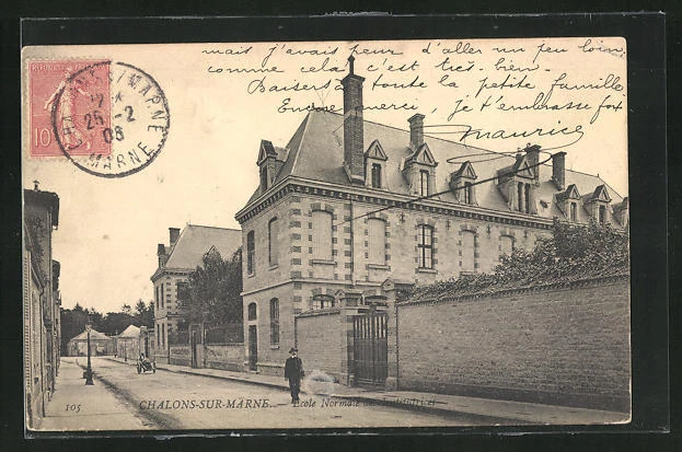 CPA Chalons-sur-Marne, Ecole Normale des Institutrices 1906