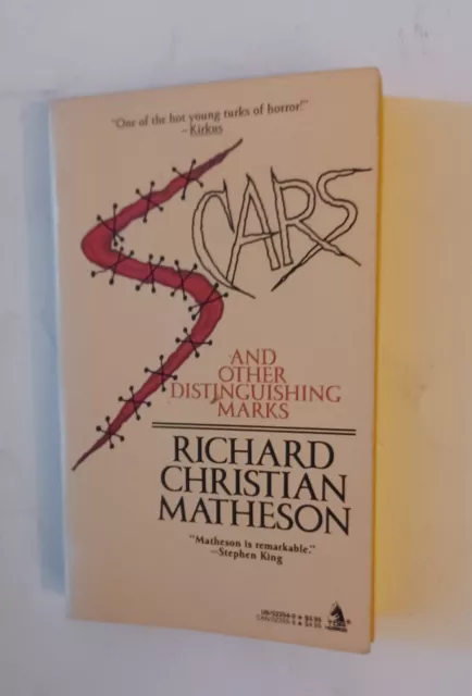 Signed! Richard Christian Matheson Scars & Distinguishing Marks TOR Horror 1988