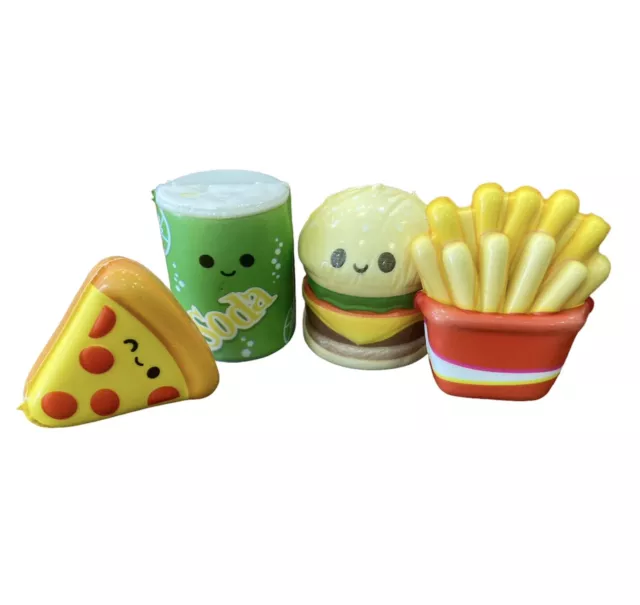 7 Squishy Toys Food bundle, Slow Rising. Party Bag Fillers