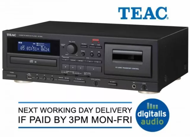 TEAC AD-850 CASSETTE Deck CD Player with USB MP3 Recording Karaoke System  EUR 462,13 - PicClick FR