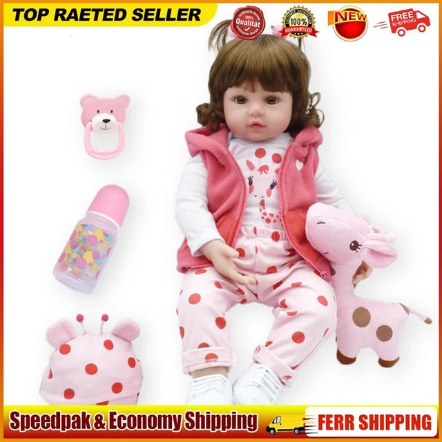 Simulation Soft Silicone Reborn Doll Girl Playmate Toy Newborn Baby Kids Gifts