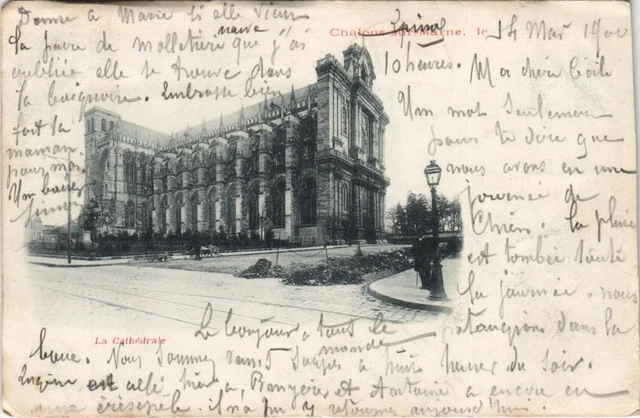 CPA CHALONS-sur-MARNE - La Cathédrale (126088)