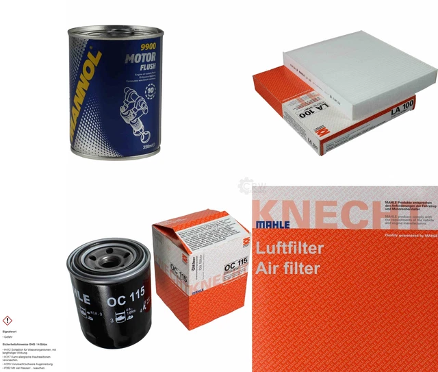 MAHLE / KNECHT Kit D'inspection Filtre kit SCT Lavage Moteur 11603385 ...