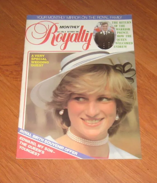 Royalty Monthly magazine Vol 2 #4 October 1982 Princess DIANA Prince Andrew