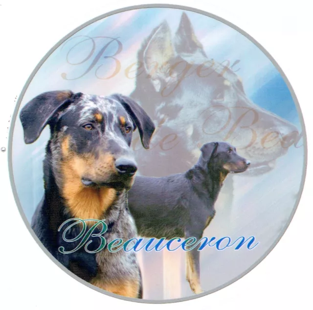 Aufkleber Motiv 4 Beauceron Berger de Beauce unkupiert Autoaufkleber Sticker