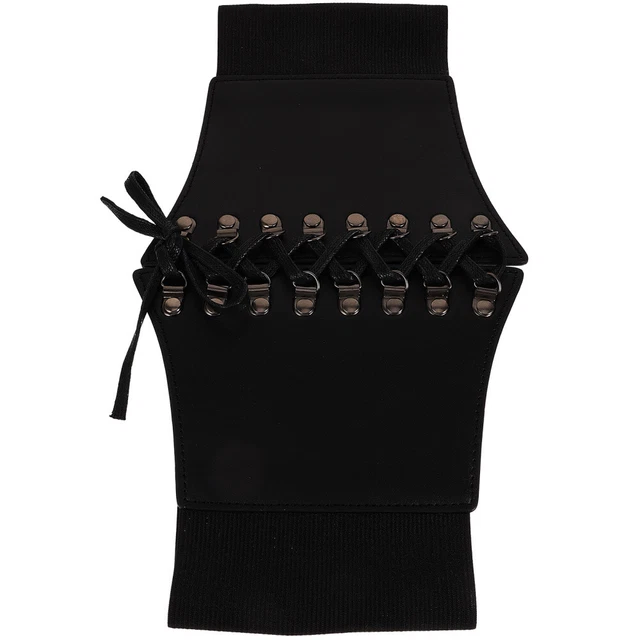 Cintura in vita corsetto nero cintura corsetto in pelle cinture all'anca signorina moda
