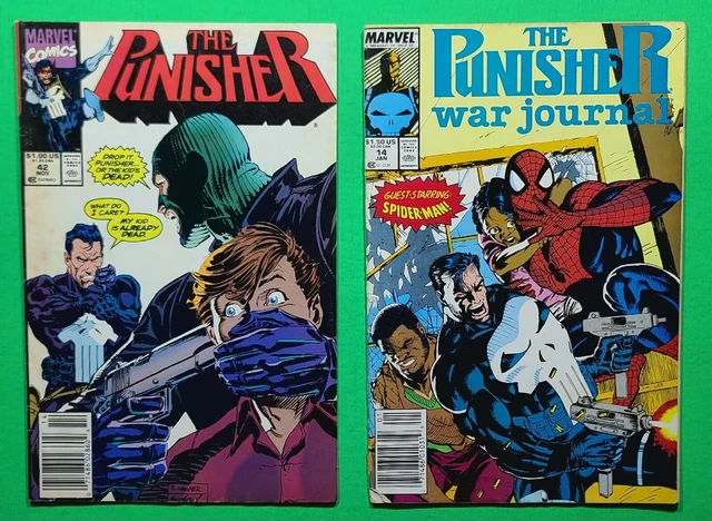 Marvel Comics Lot- The Punisher vol.2 26,27,28,42,57 newstand, #14 war journal 3