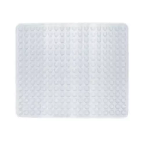 Tapis Antidérapant pour Baignoire PVC Blanc 36 X 72 CM Accessoires Salle de Bain