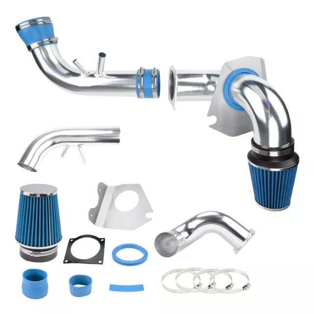 Cold Air Intake System For 1996-2000 2001 2002 2003 2004 Mustang GT 4.6L V8 Blue