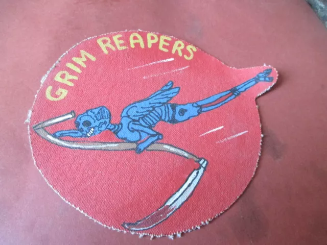 Wwii  Usn Fighting Squadron 10  Vf-10 Grim Reapers   Flight Jacket Patch