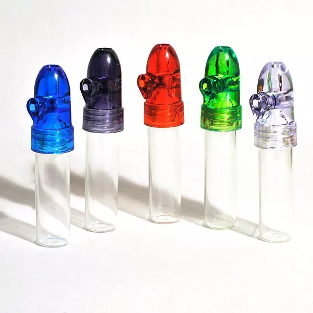 Collectible Glass Snuff Bottle [SET OF 10] Random color.