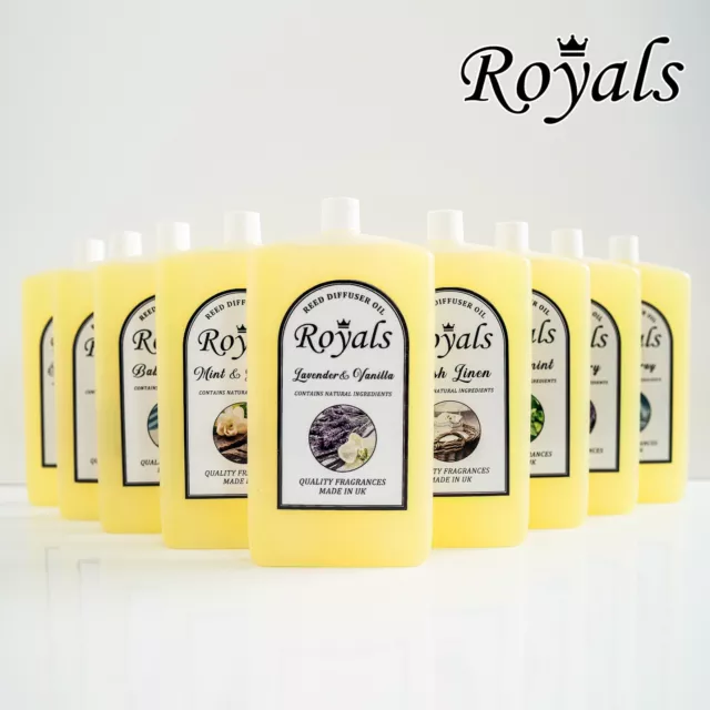 Royals Reed Diffuser Oil 300ml Refill Perfume Various Fragrances Room Scent Home