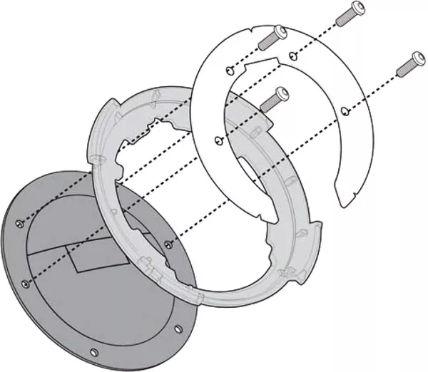 Bride Support Sac Givi Tanklock pour Yamaha MT-09 / MT-09 Sp 2021 2022 2023