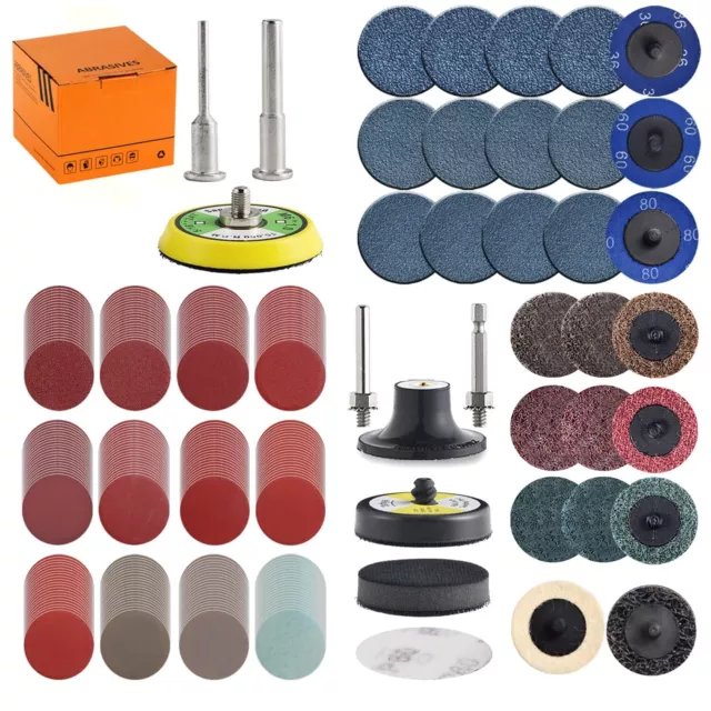 Tshya 270Pack 2inch Sanding Discs Pad Variety Kit for Drill Grinder Rotary Tools