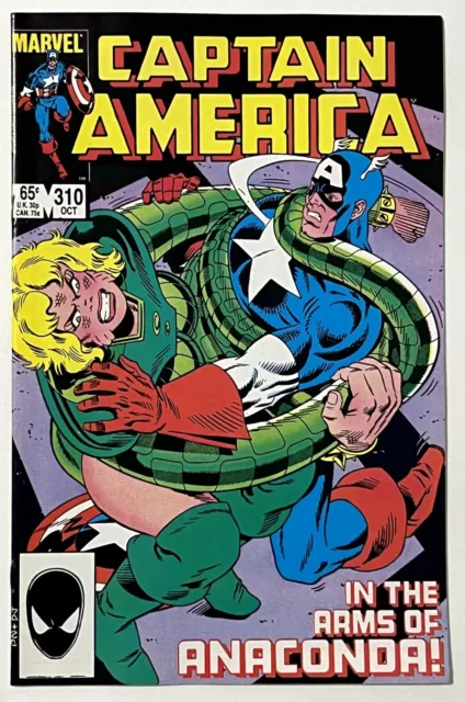 CAPTAIN AMERICA #310 - Marvel 1985 - High Grade - NM - KEY - 1st Serpent Society