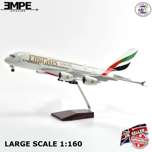AIRBUS A380 LARGE Scale 1/160 Model Airplane Big £99.99 - PicClick UK