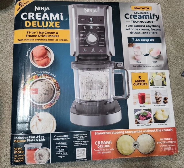 NINJA NC501 CREAMI Deluxe 11in1 Ice Cream and Frozen Treat Maker XL