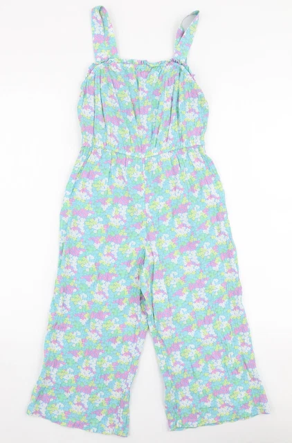 Tuta multicolore in viscosa floreale Marks and Spencer taglia 8-9