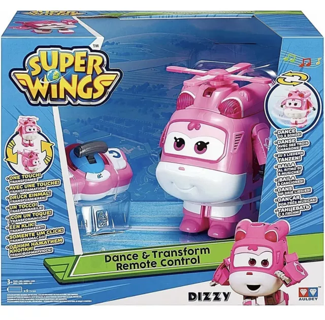 Super Wings Dance & Transform Dizzy Remote Control Plane To Robot Dances