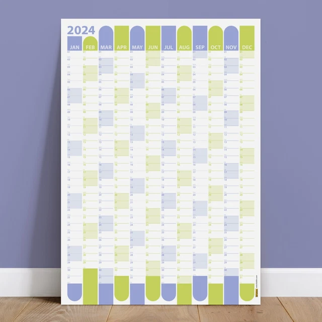 2024 WALL PLANNER | Wall Calendar | 2024 Year Planner | Annual Plan ...